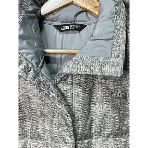 The North Face Grey Quilted Snap Button‎ Vest Women's Size Xl - Picture 3 of 6